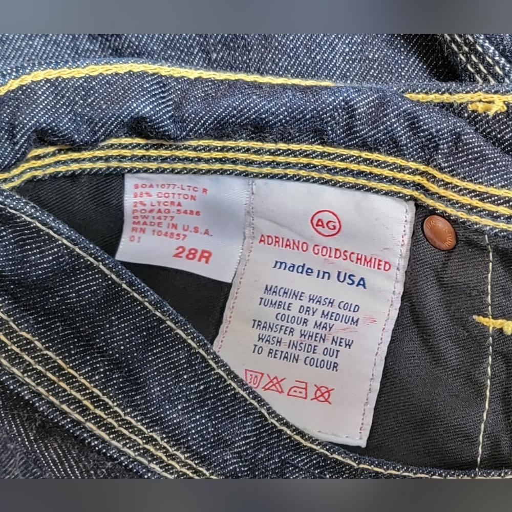 AG Adriano Goldschmied The Merlot Flare Jeans Womens 28 Dark Wash Low Rise Stret - Picture 5 of 12